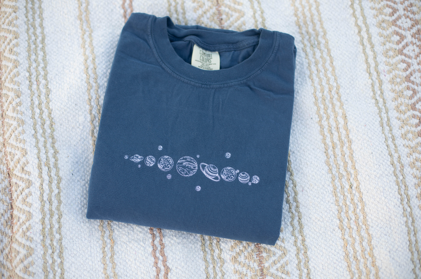 Planets Embroidered T-Shirt