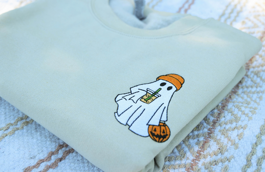 Hipster Ghost Crewneck