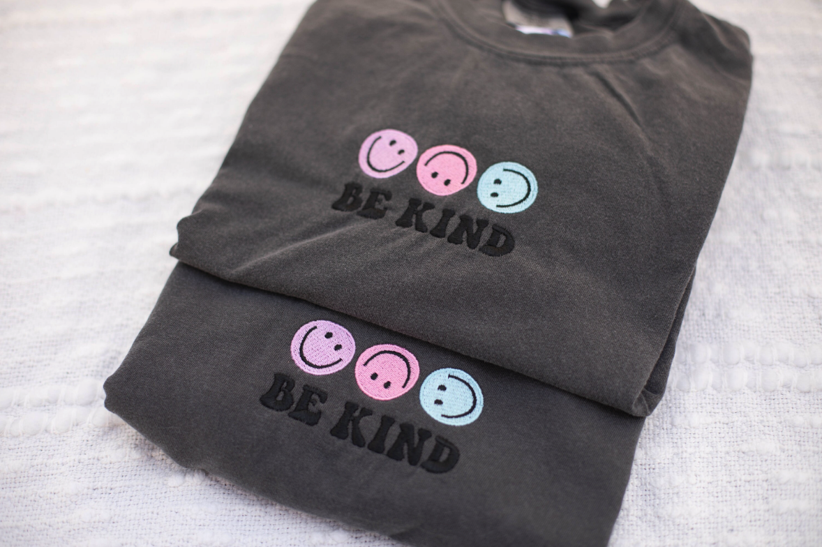 Be Kind Embroidered T-Shirt