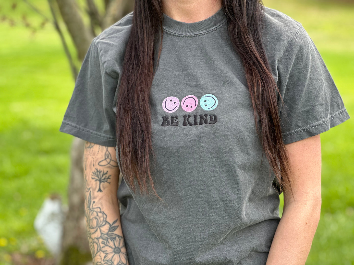 Be Kind Embroidered T-Shirt