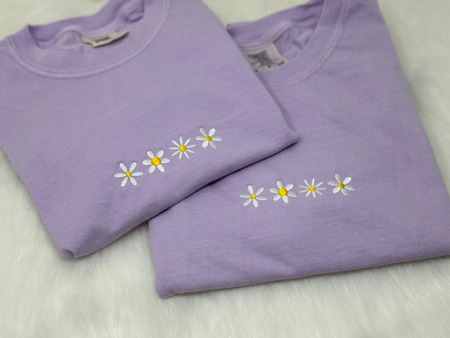 Embroidered Daisy Shirt