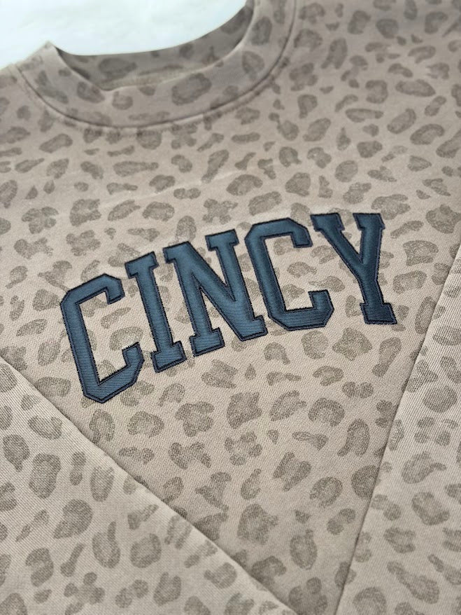 Cincy Cheetah Crewneck - PRE ORDER