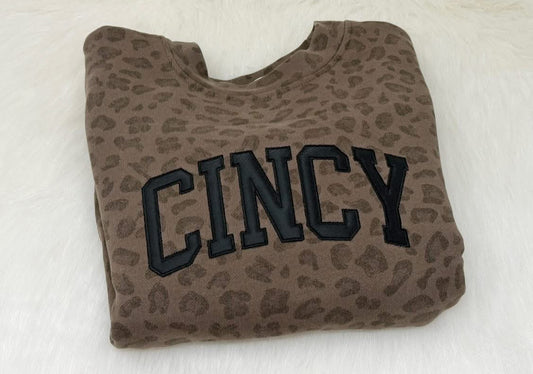 Cincy Cheetah Crewneck - PRE ORDER