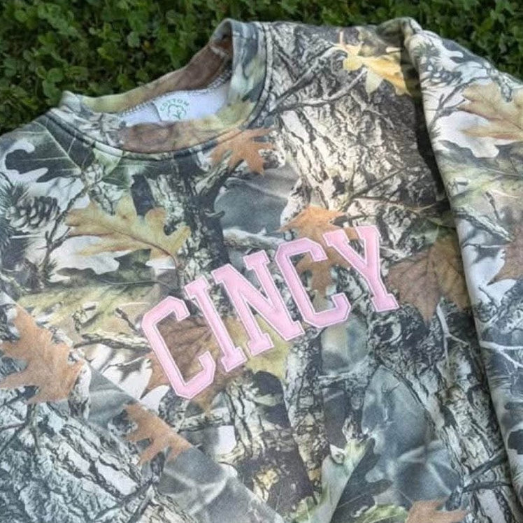 Cincy Camo Crewneck - PRE ORDER