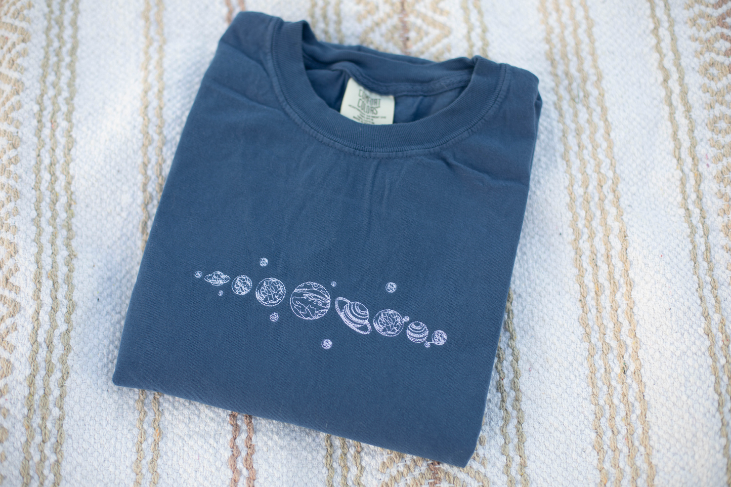 Planets Embroidered T-Shirt