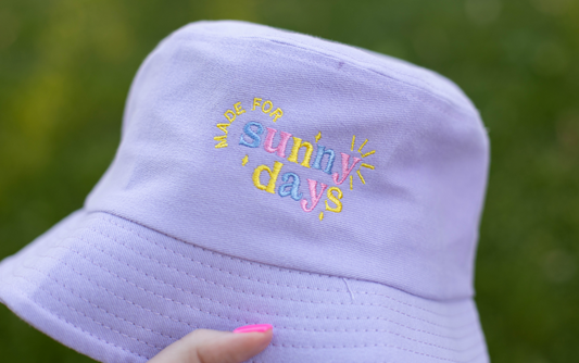 Find the Sunshine Embroidered Bucket Hat